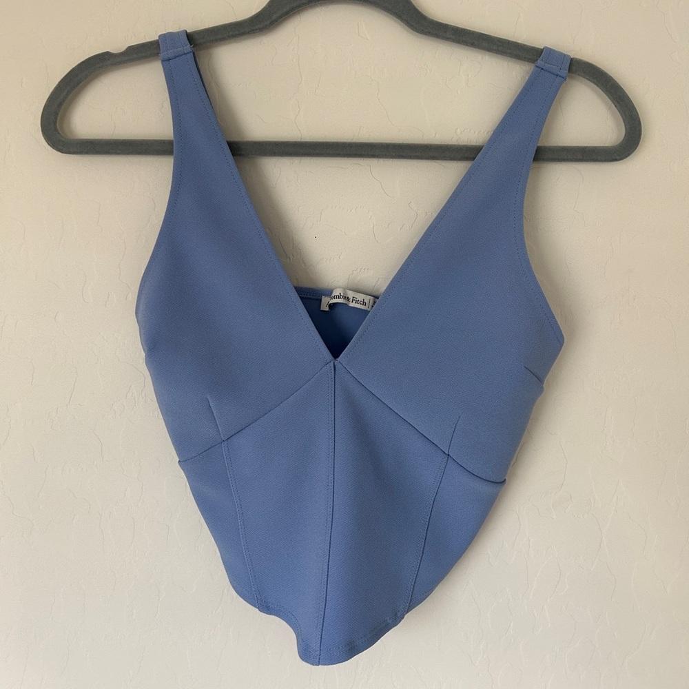 New - Abercrombie & Fitch - Blue Halter Corset